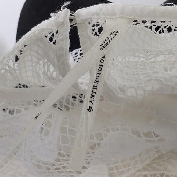 💘 NWOT Anthropologie Cutwork Lace Top - Picture 6 of 8